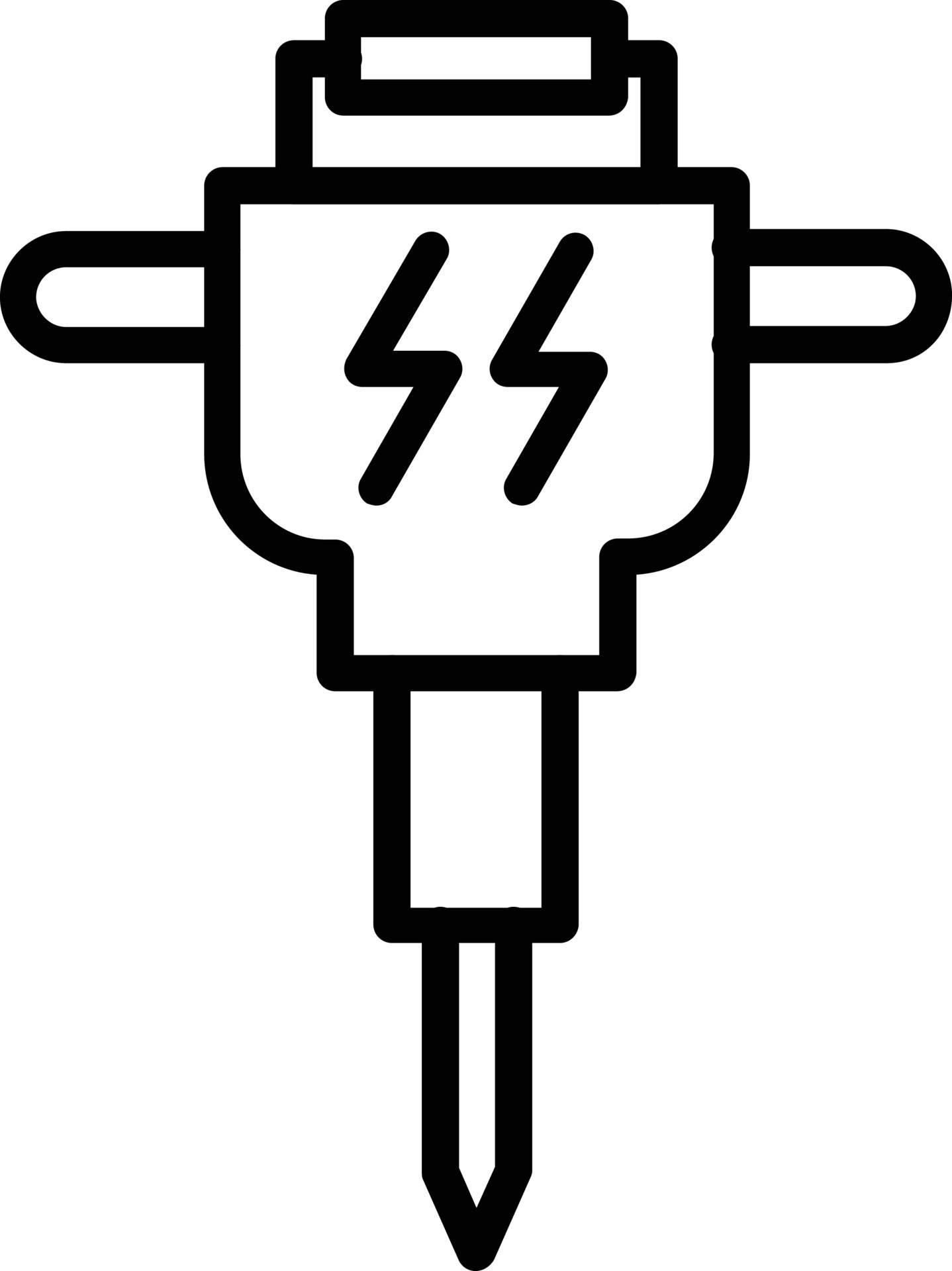 Drill Vector Line Icon 9286766 Vector Art at Vecteezy