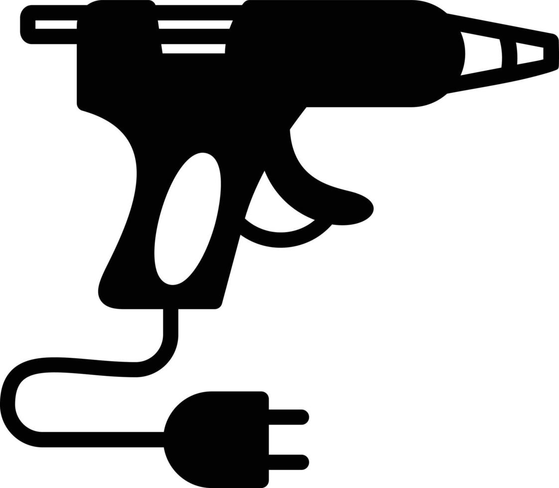 Glue Gun Glyph Vector Icon