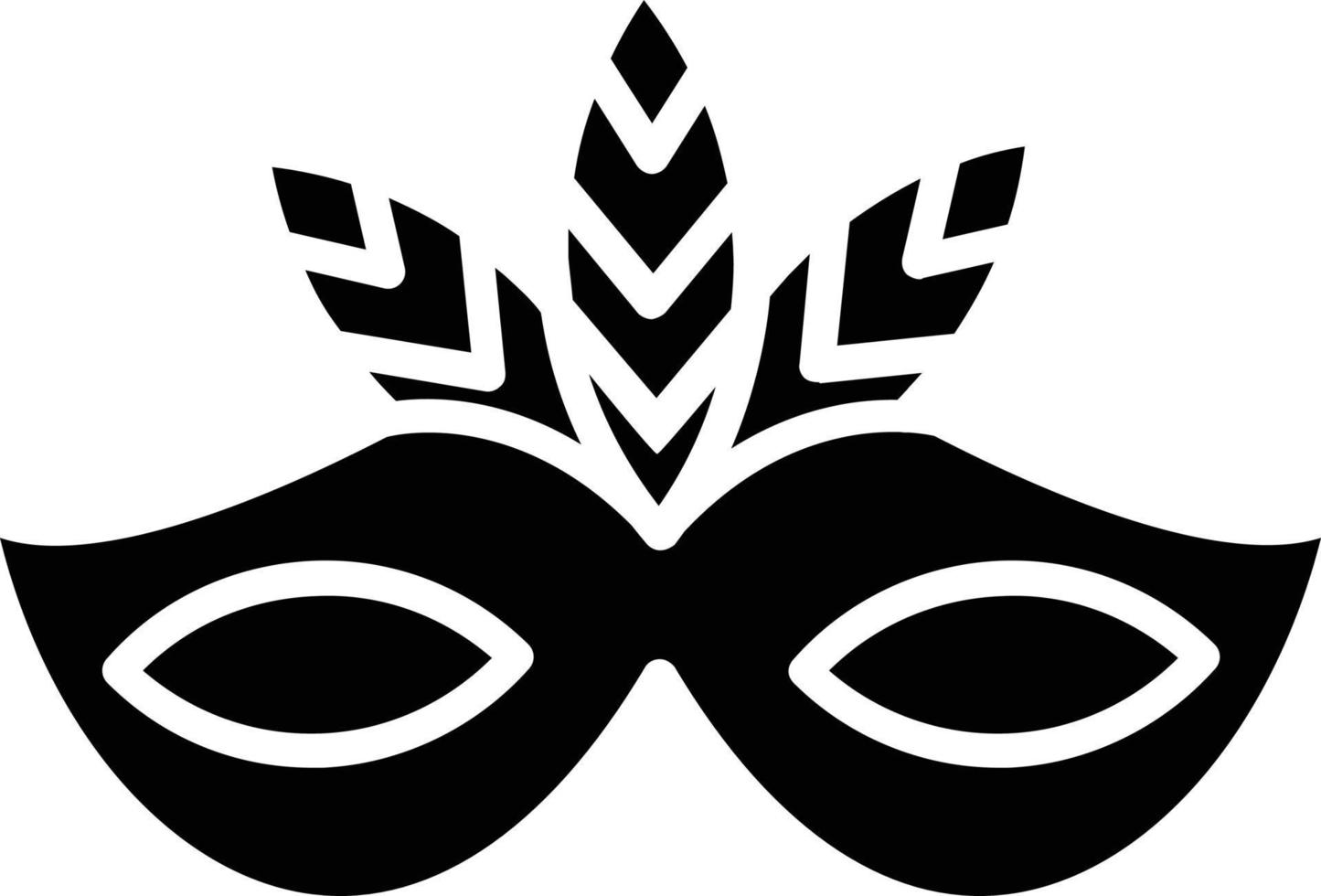 Mask Glyph Icon vector