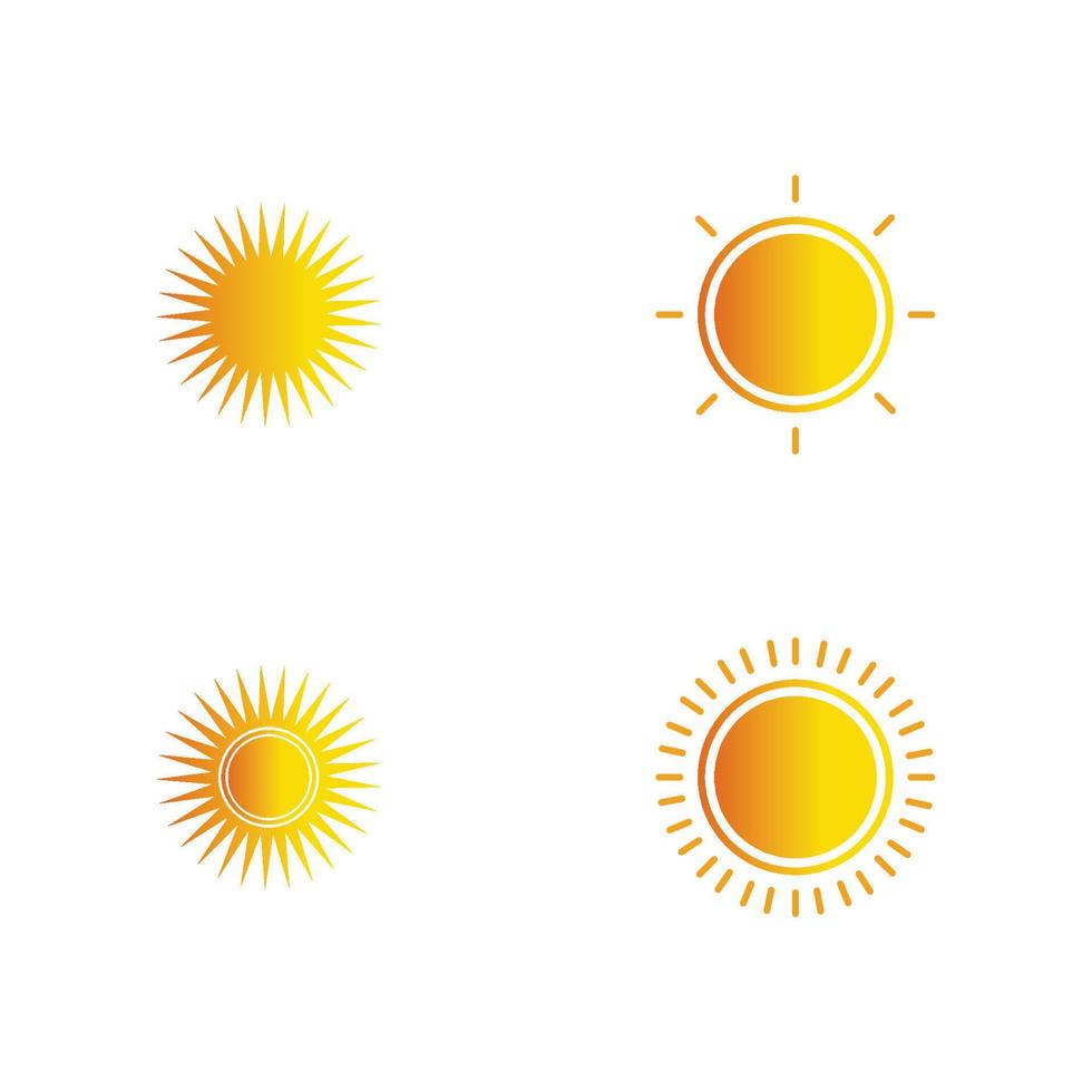 icono de ilustración de vector de sol