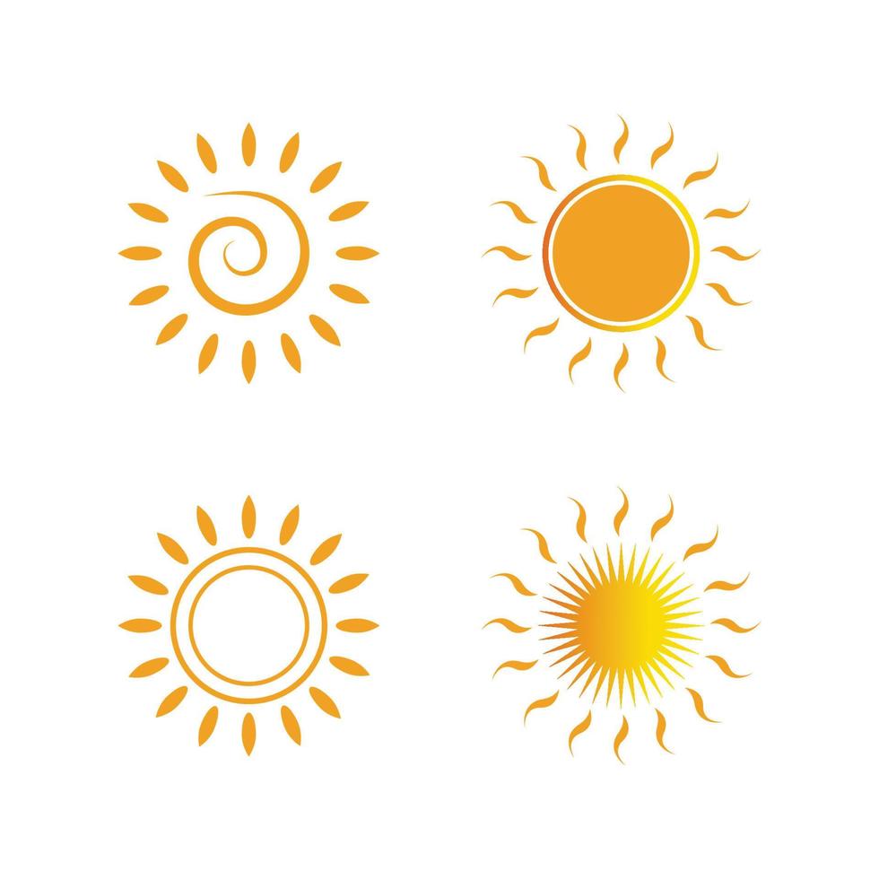 icono de ilustración de vector de sol