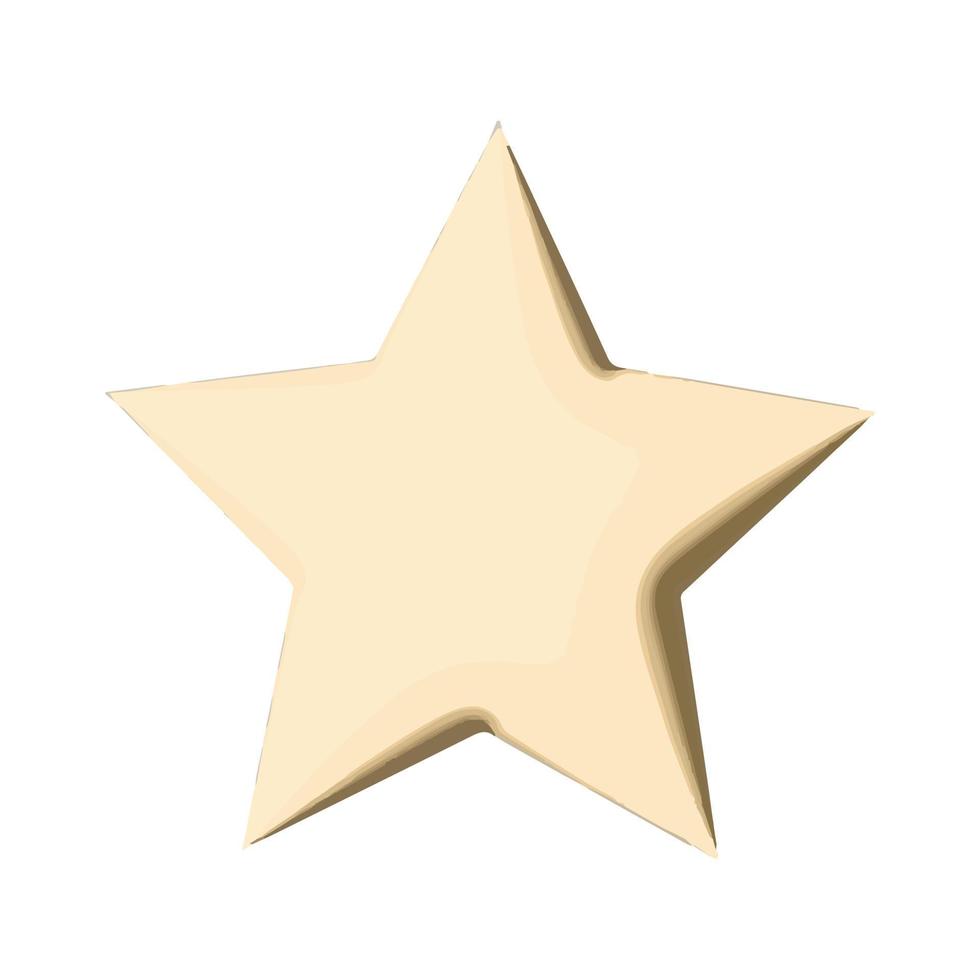 Yellow star. Customer rating feedback, rang, rating, achievements and decor concept. 3d vector icon. Cartoon minimal style