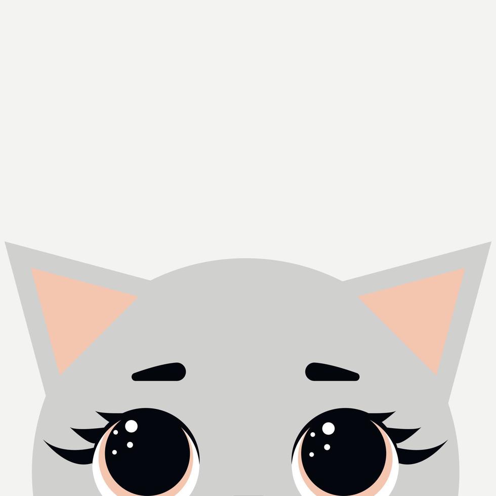 Happy cat day vector illustration. Cute baby Cat