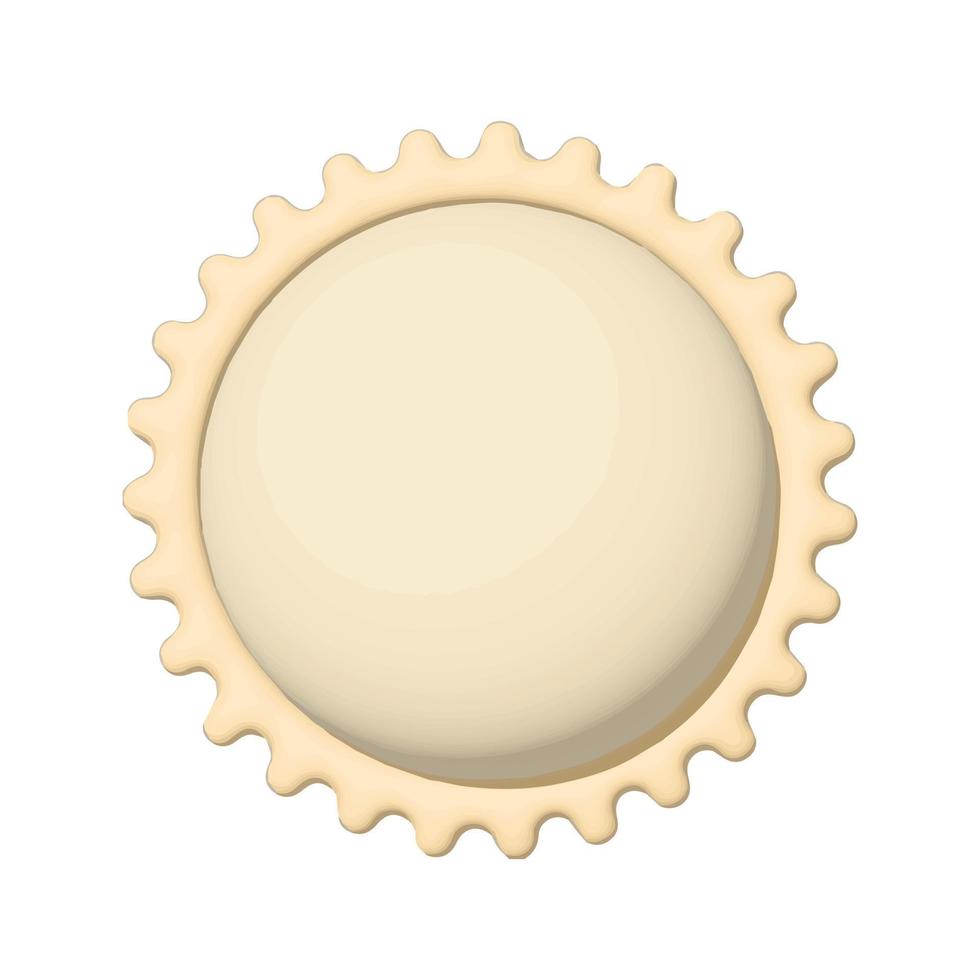 sol amarillo con rayos, estrella solar. icono de vector 3d. estilo minimalista de dibujos animados. verano, clima, naturaleza, concepto de espacio.