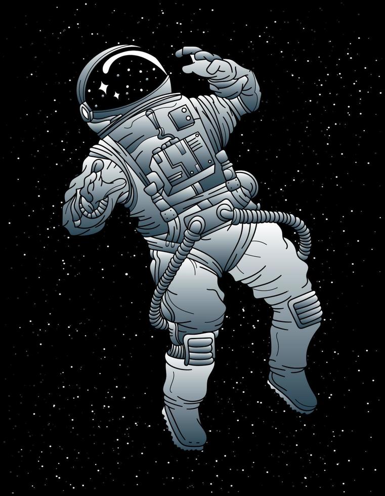 astronaut in the space perfect for kids vector