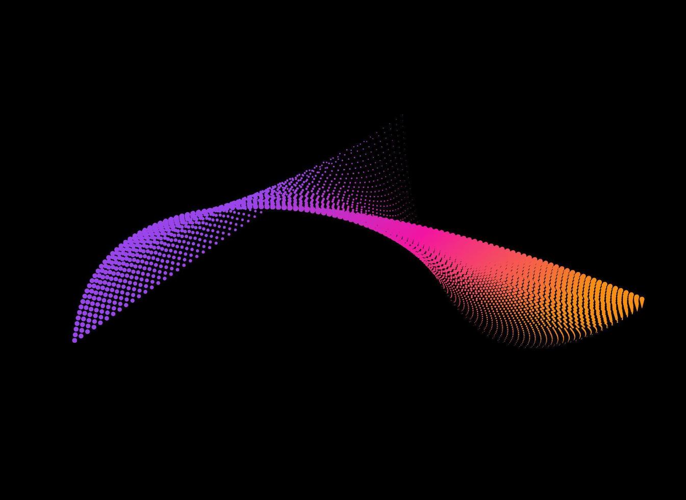 Fondo de puntos de semitono abstracto vectorial con ondas dinámicas diseño de patrón cómico colorido vector