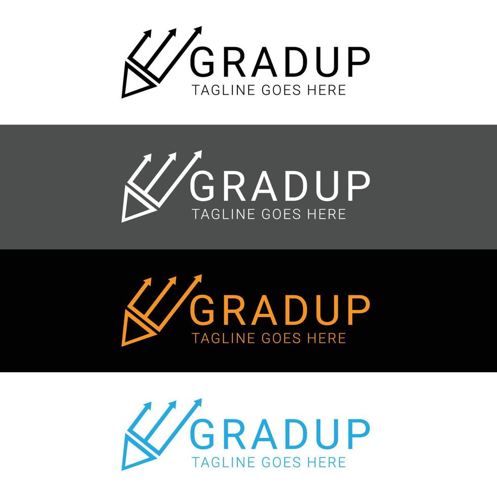 PEN GRADUP LOGO Template vector