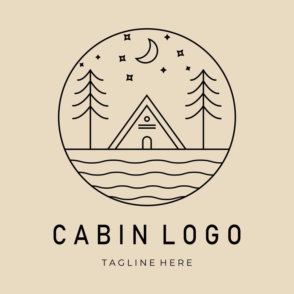 logotipo de cabina, diseño de plantilla de icono, con ilustración de vector de emblema