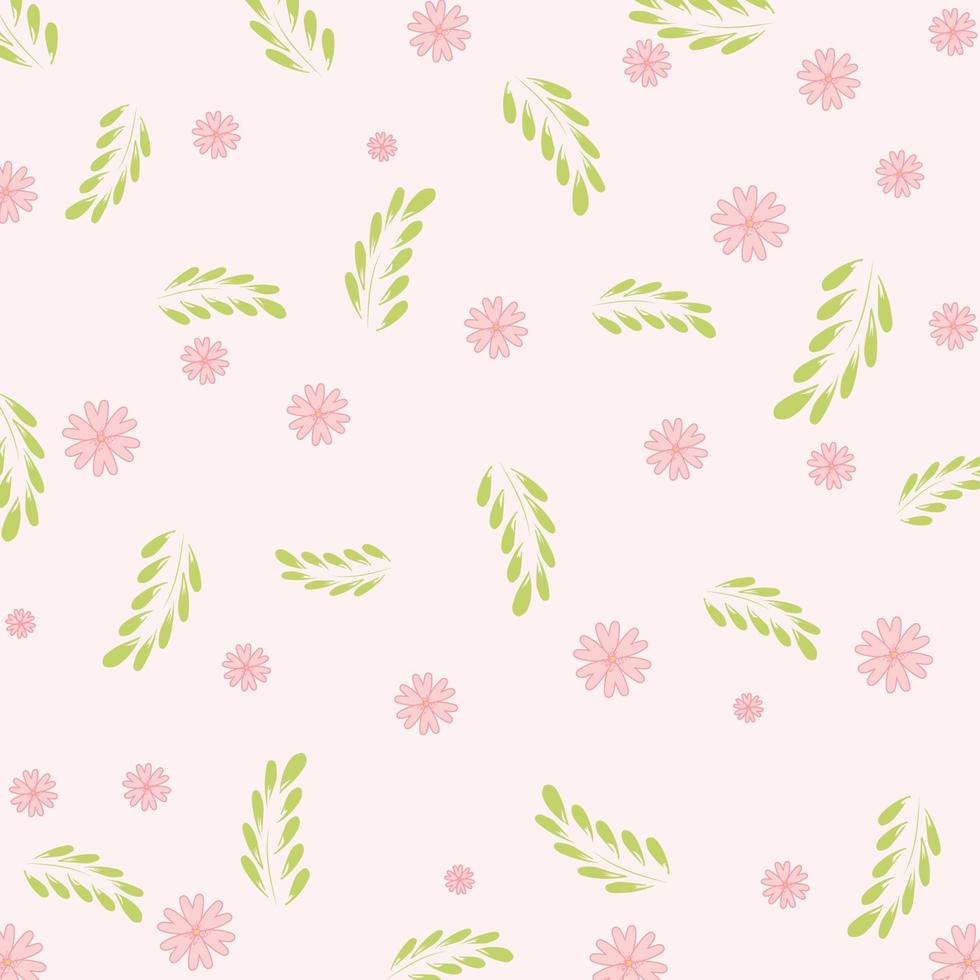 pastel floral pattern vector