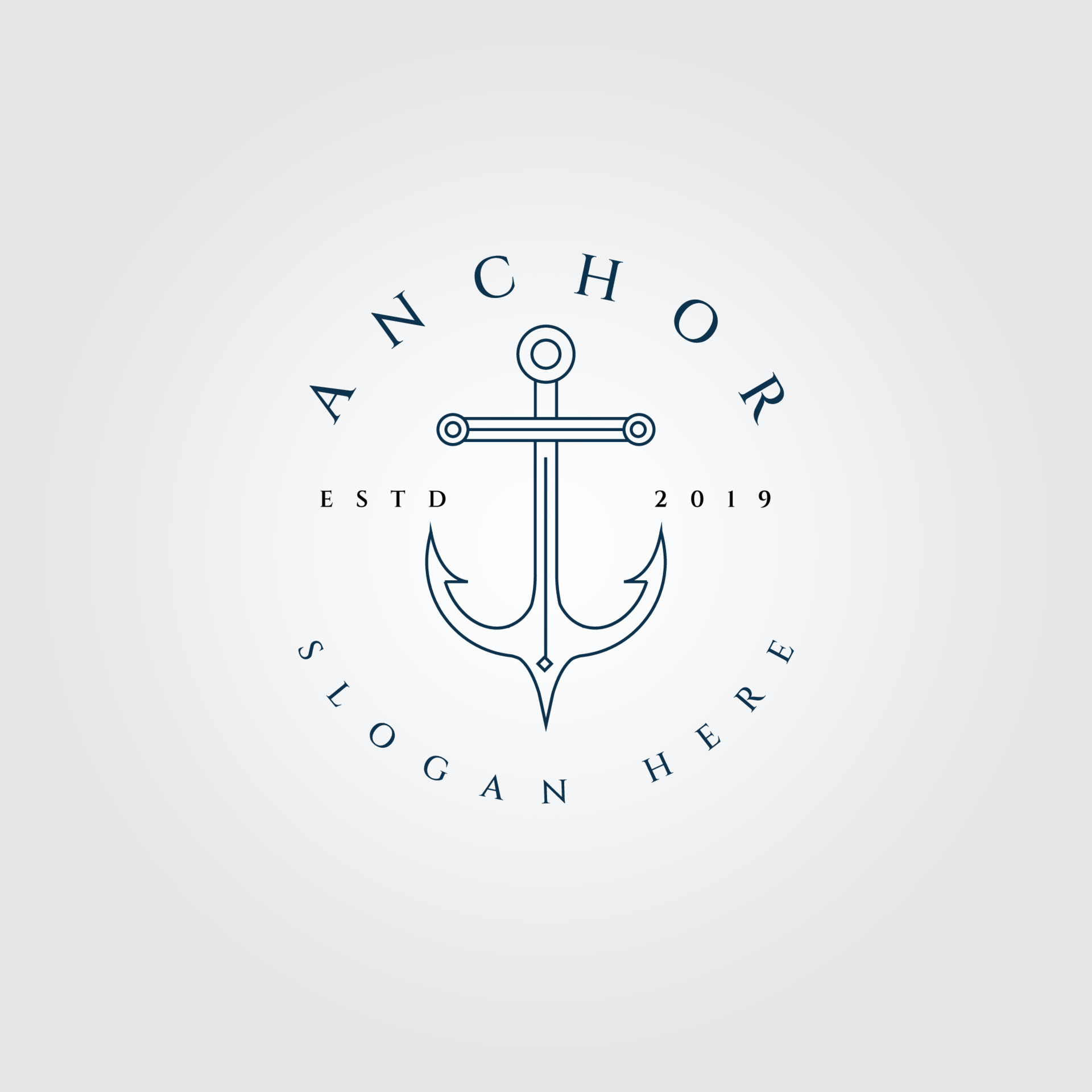 anchor line art logo, icon and symbol vector illustration design 9288100  Vector Art at Vecteezy