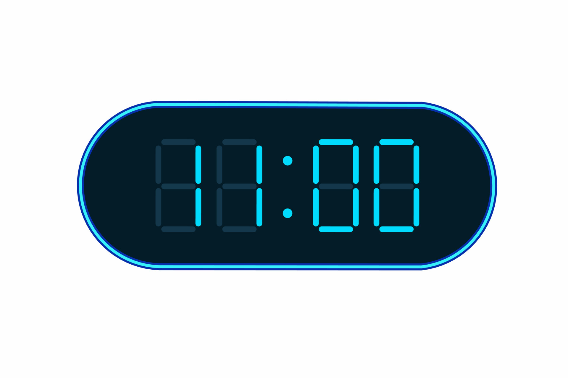 vector-flat-illustration-of-a-digital-clock-displaying-11-00