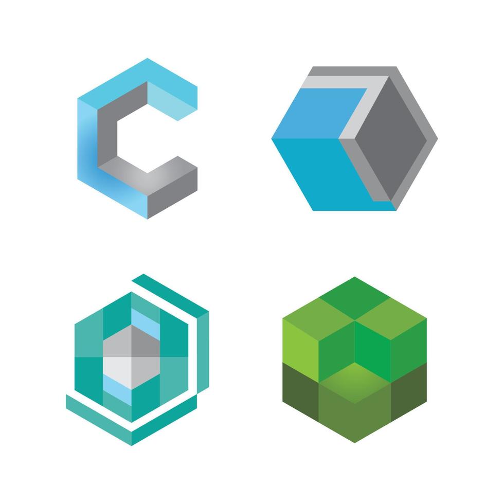 Cube business vector