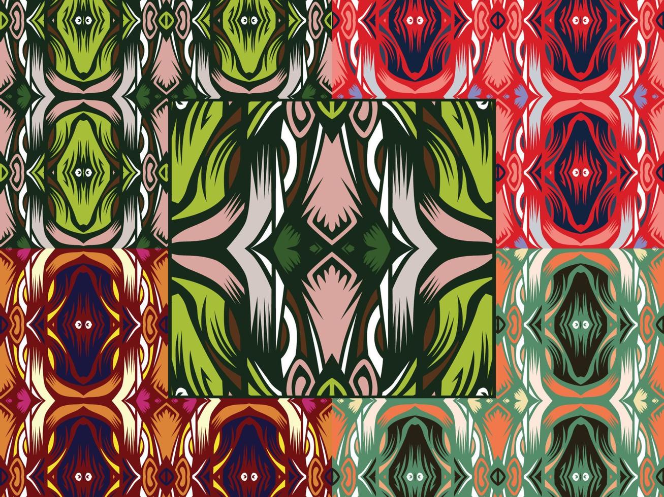Ornamental Decorative Pattern Color Combination vector