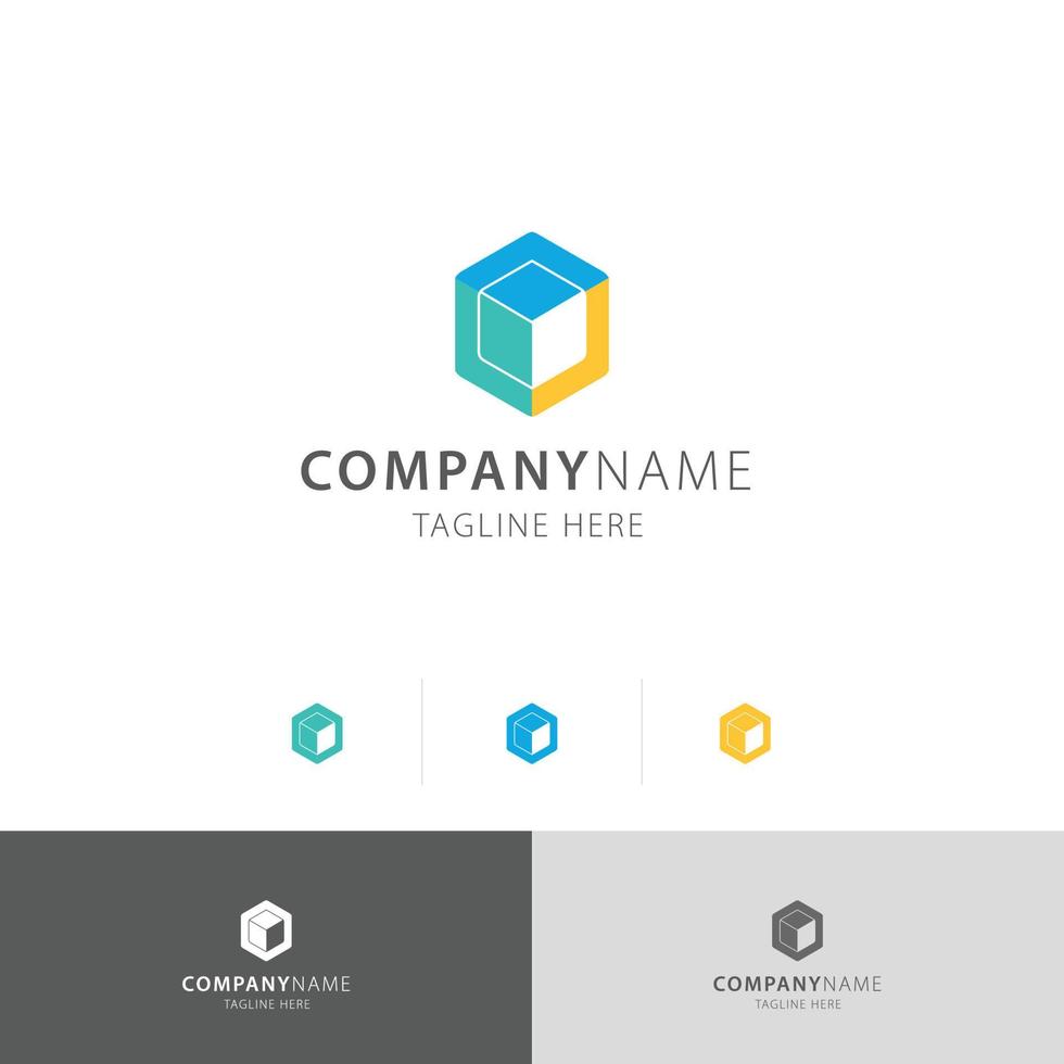 Cubical Box Premium Logo Vector