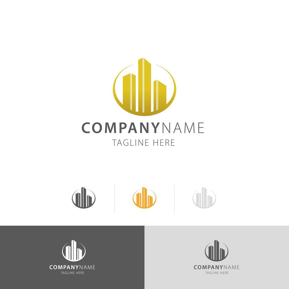 real estate luxury business logo template vector