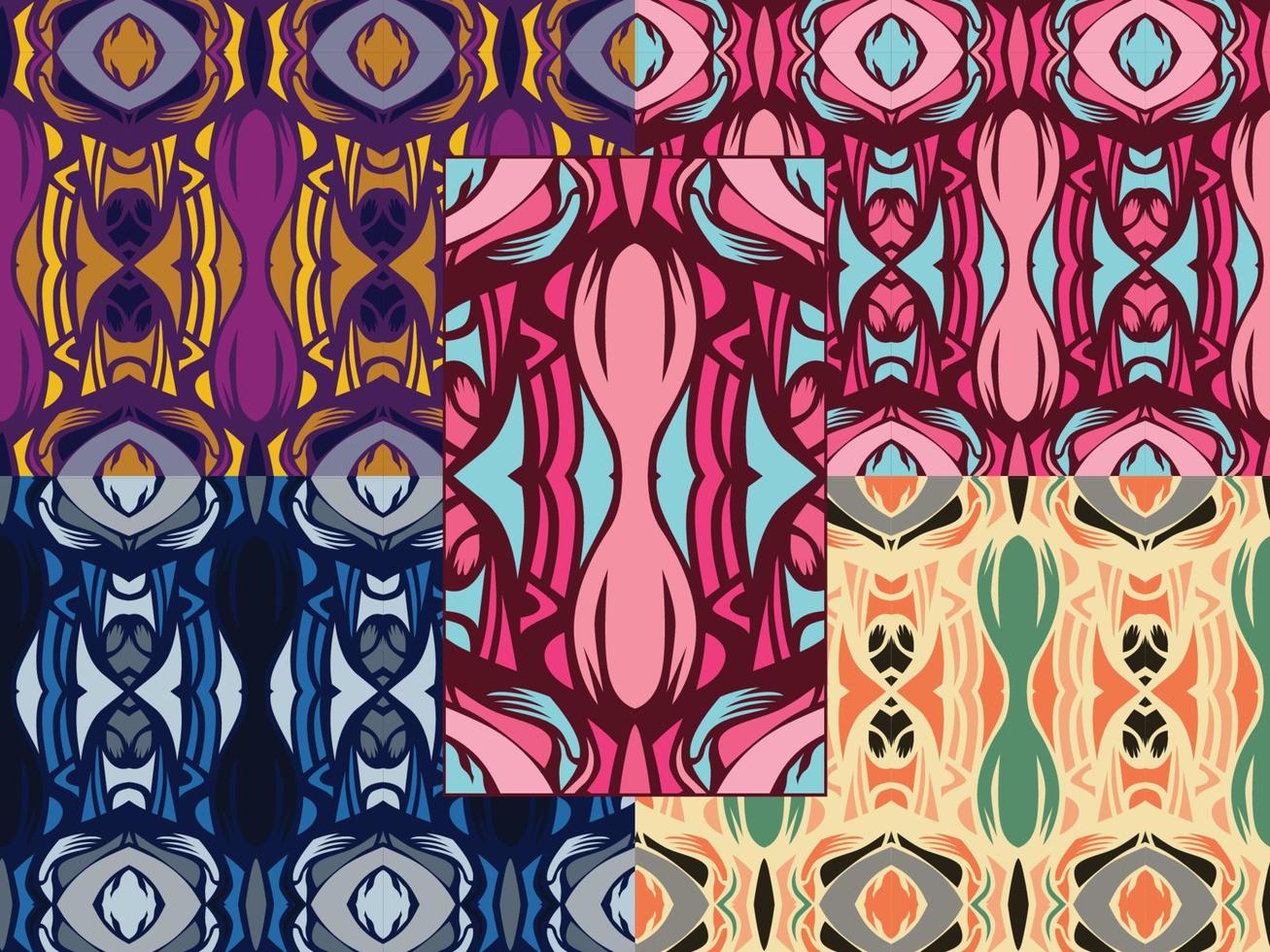 Ornamental Decorative Pattern Color Combination vector