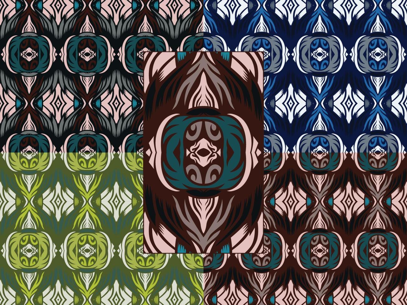 Ornamental Decorative Pattern Color Combination vector