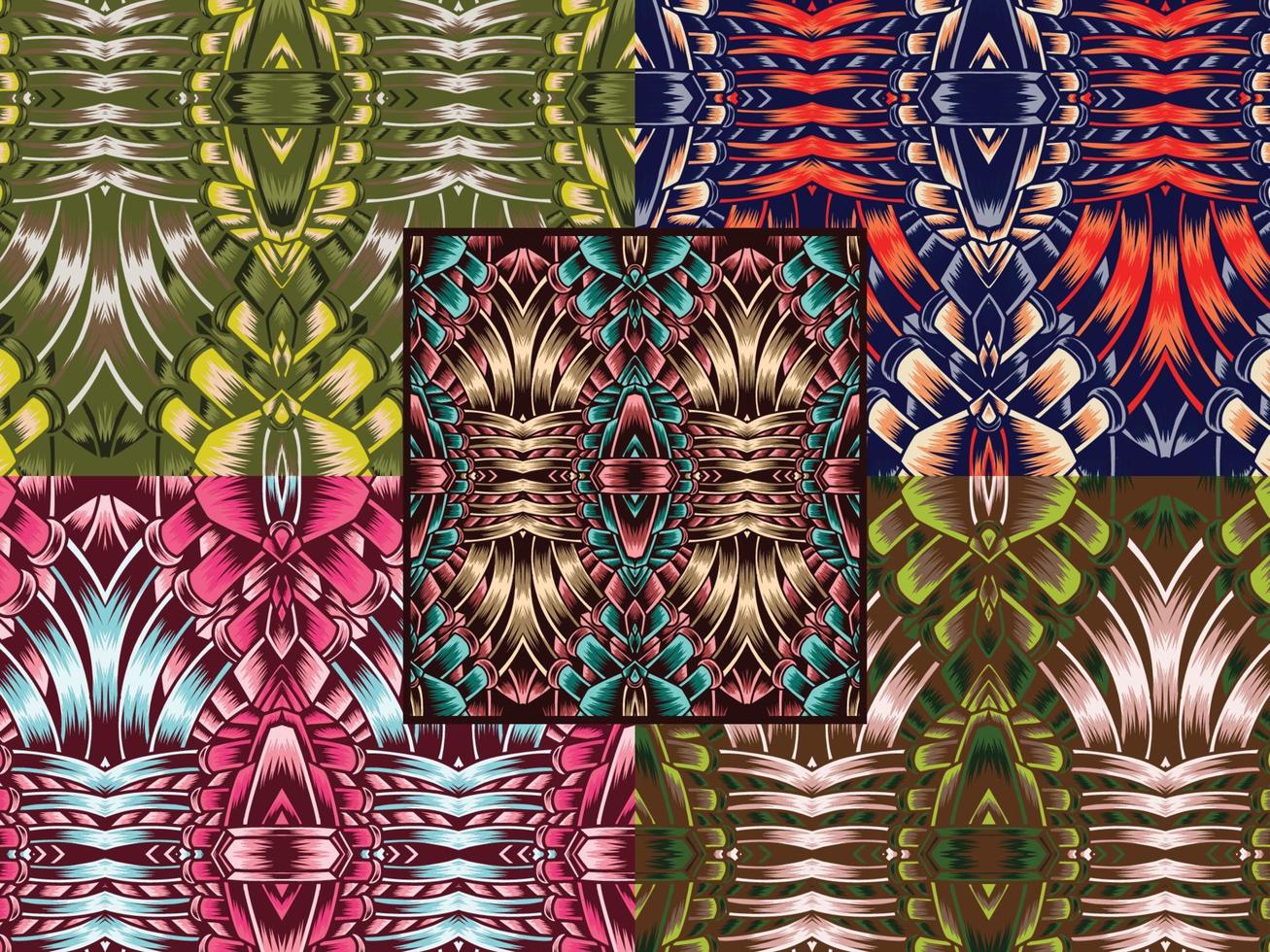 Ornamental Decorative Pattern Color Combination vector