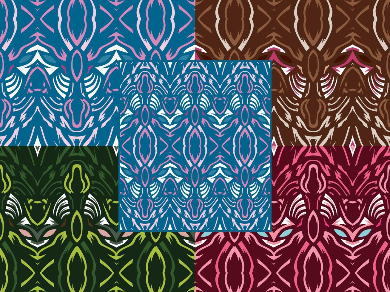 Ornamental Decorative Pattern Color Combination vector