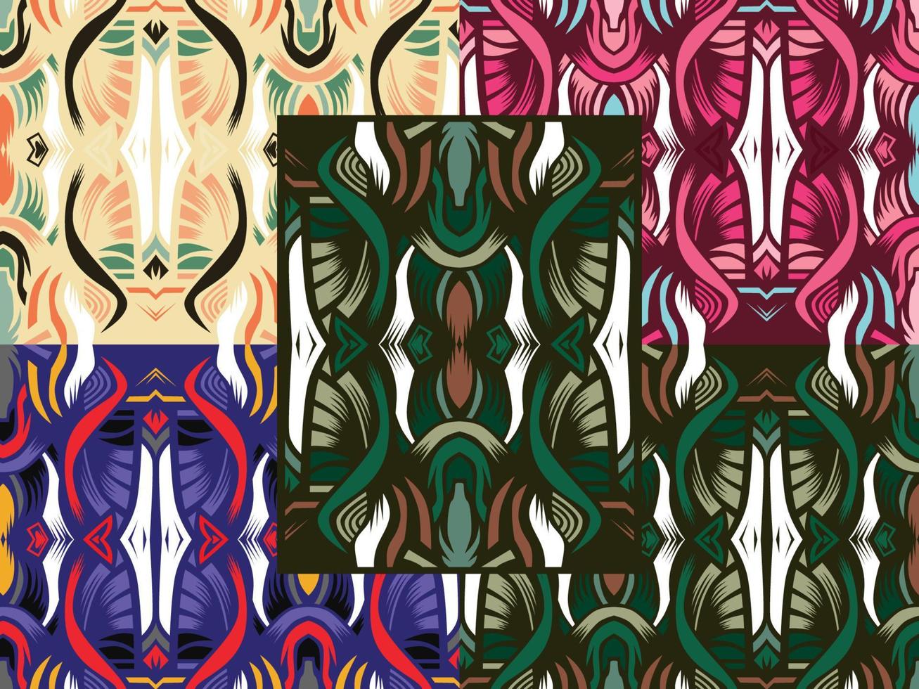 Ornamental Decorative Pattern Color Combination vector