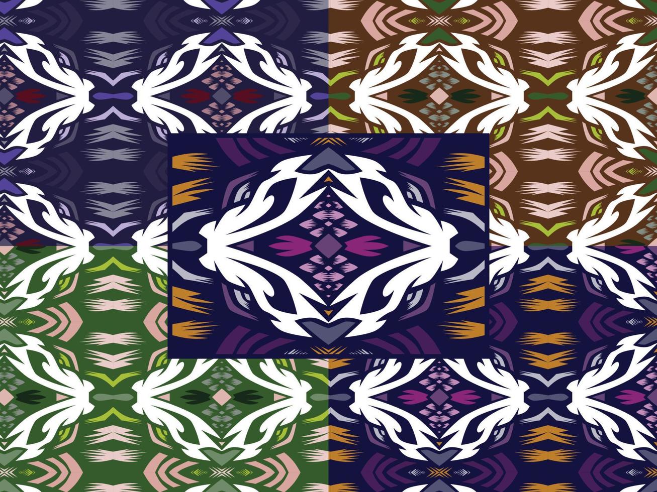 Ornamental Decorative Pattern Color Combination vector