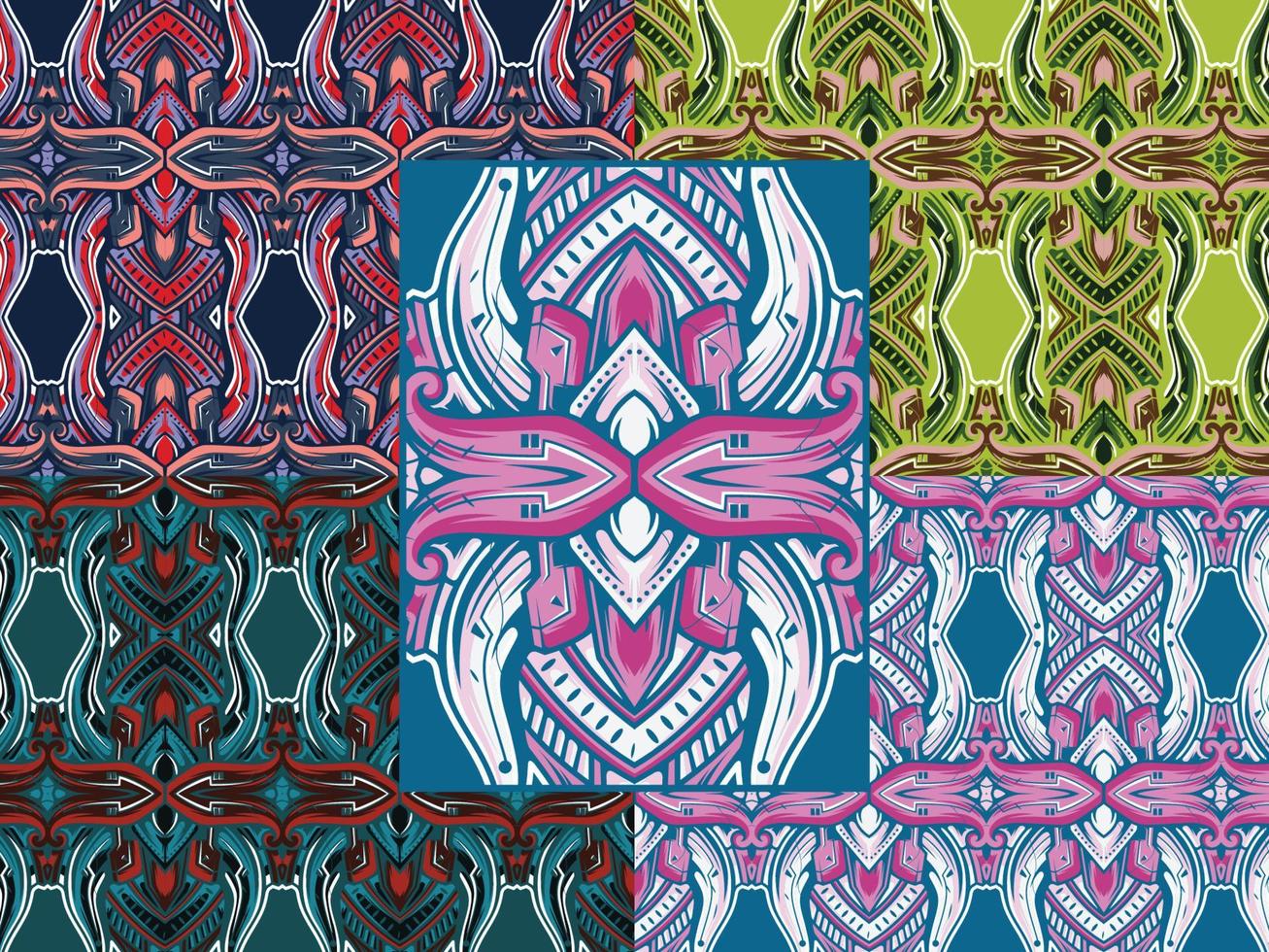 Ornamental Decorative Pattern Color Combination vector