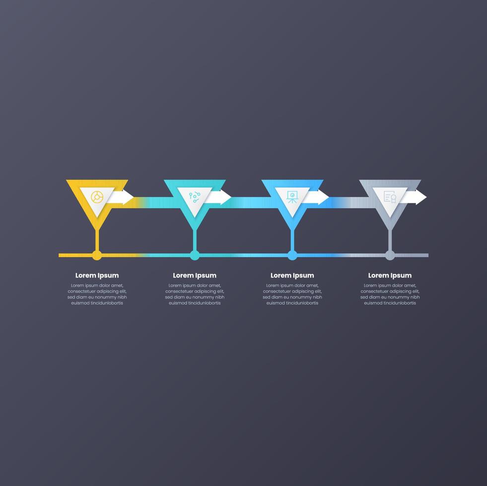 business steps Infographic template design vector