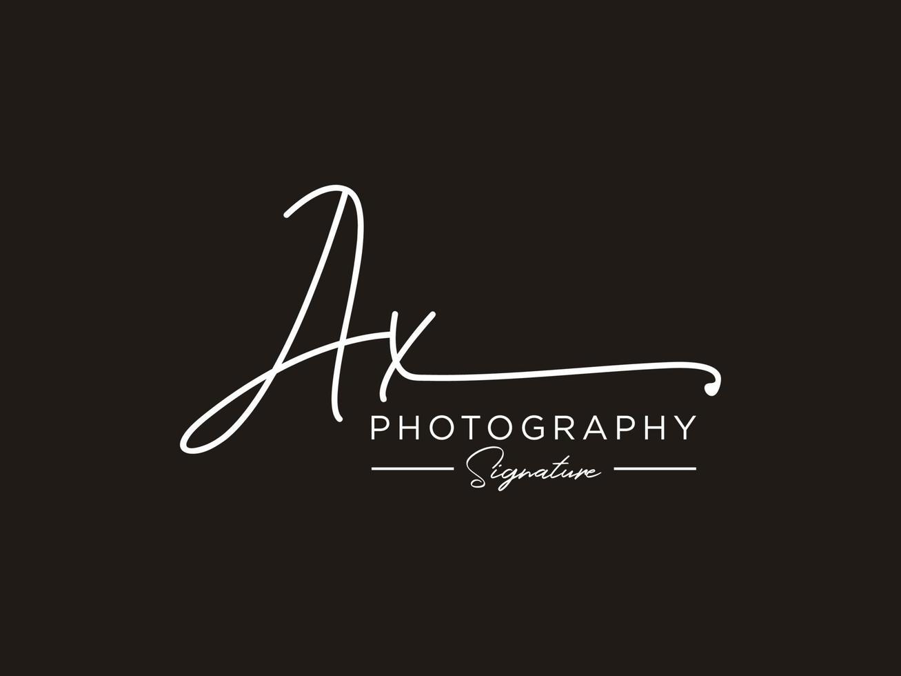 Letter AX Signature Logo Template Vector