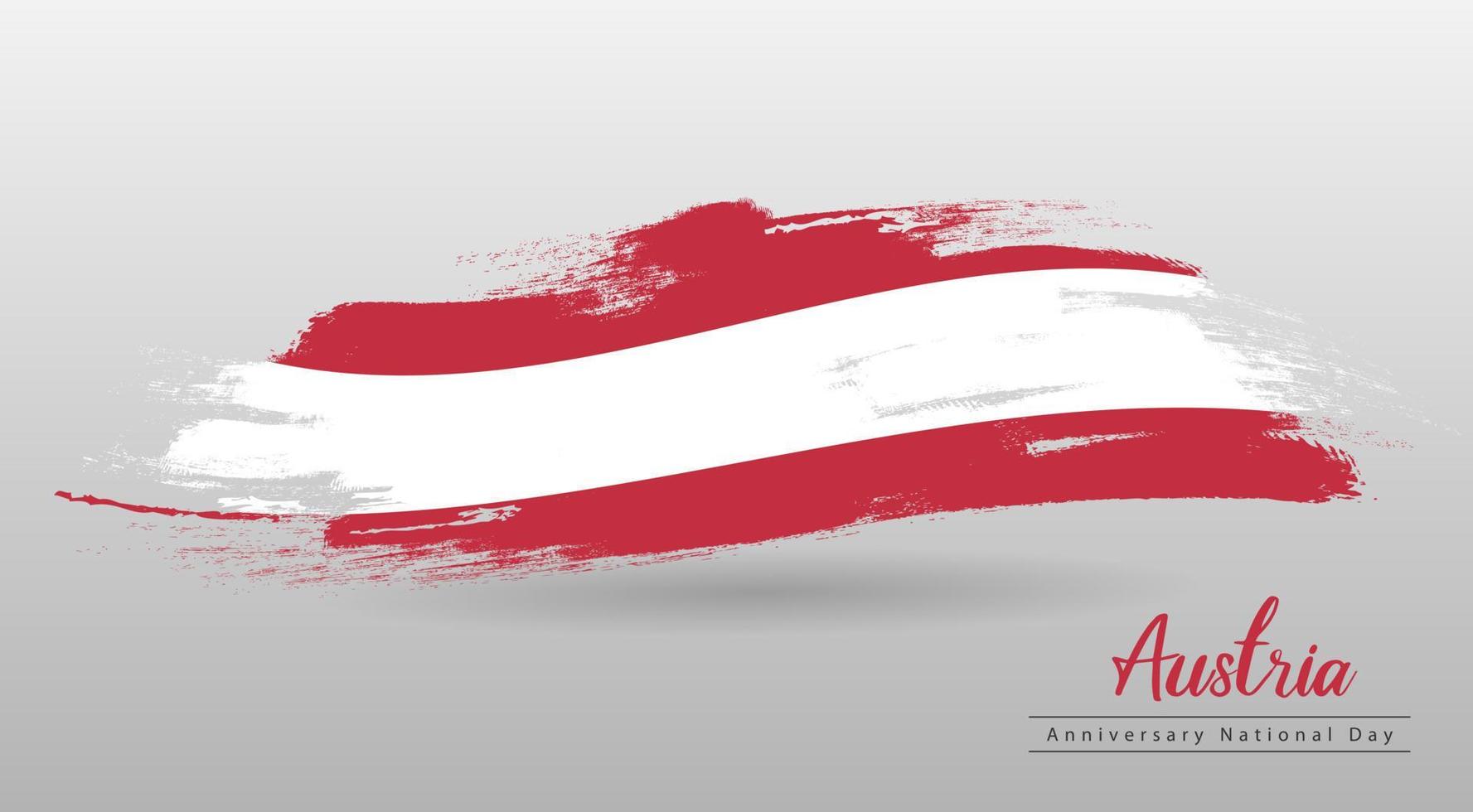 Happy National Day Austria. Banner, Greeting card, Flyer design. Poster Template Design vector