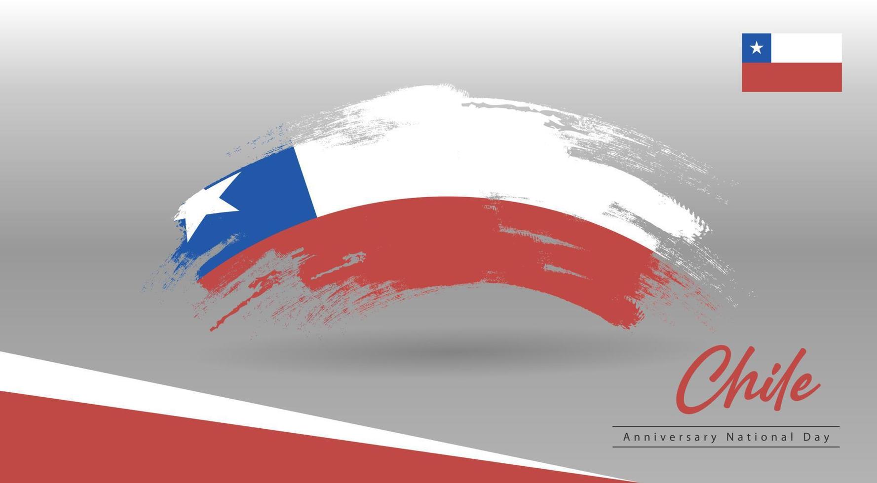 Happy National Day Chile. Banner, Greeting card, Flyer design. Poster Template Design vector