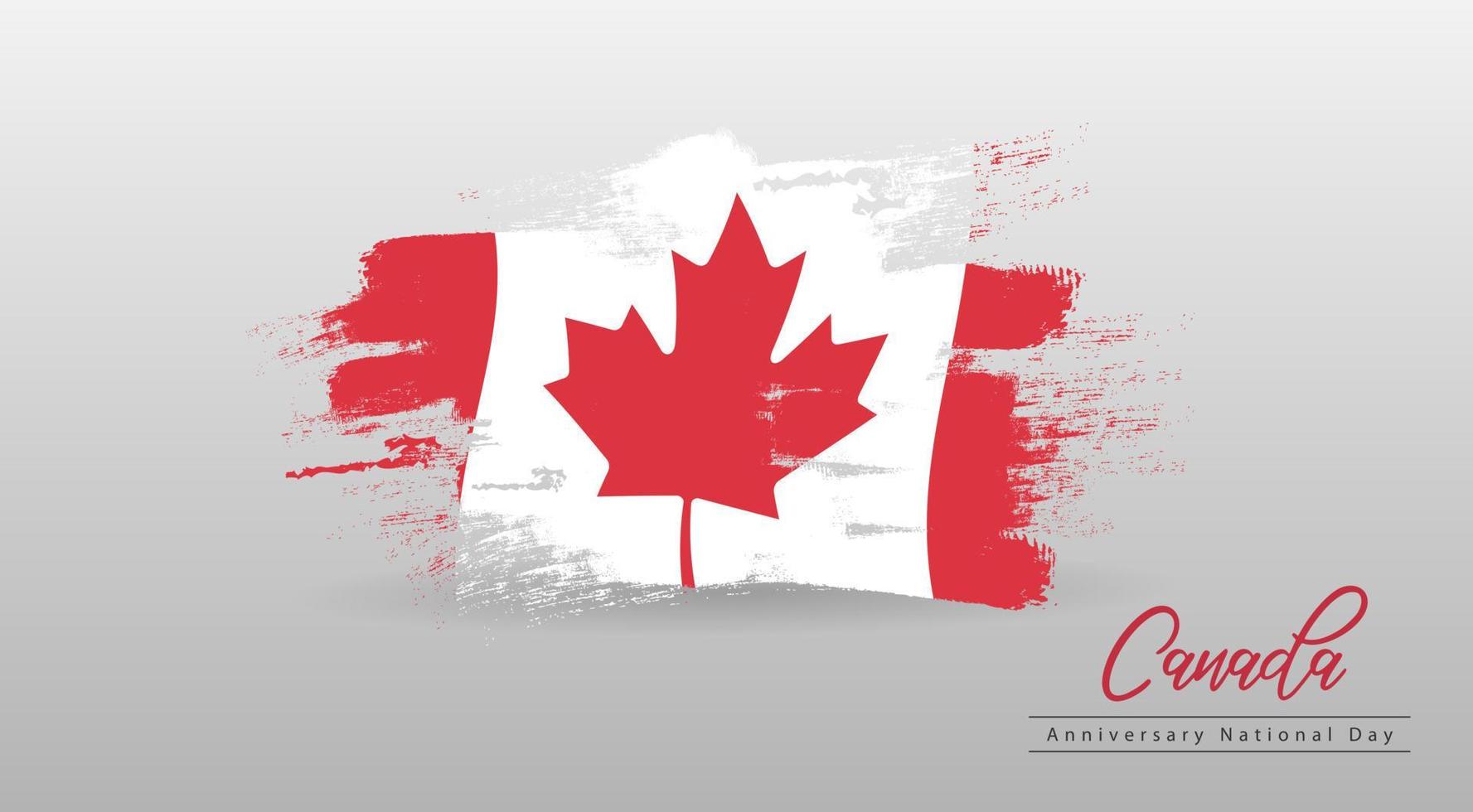 feliz dia nacional canada. banner, tarjeta de felicitación, diseño de volante. diseño de plantilla de cartel vector