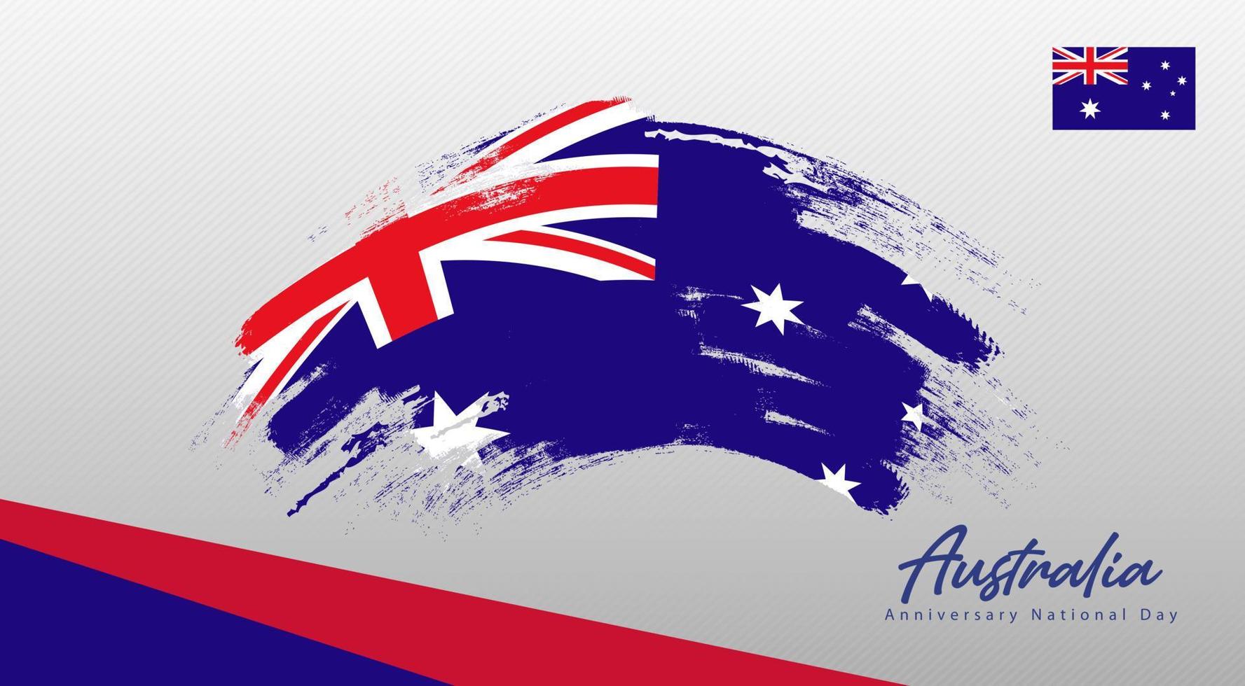 feliz día nacional de australia. banner, tarjeta de felicitación, diseño de volante. diseño de plantilla de cartel vector