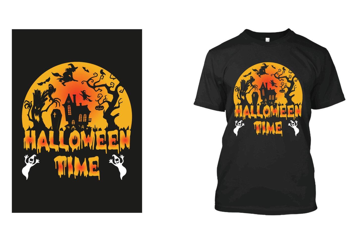 Halloween Horror T Shirt Design vector