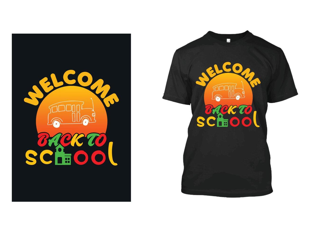 Back to School T shirt vector