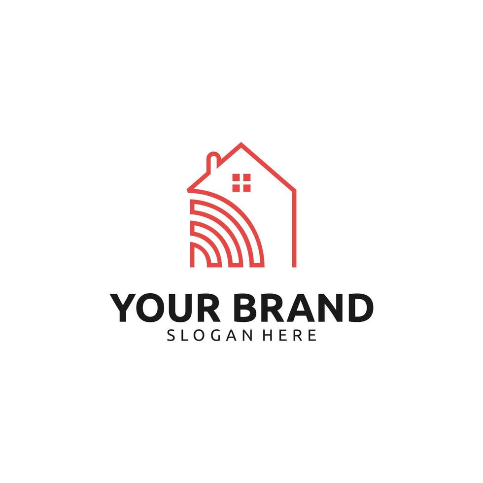 SMART HOUSE SIGNAL LOGO DESIGN vector