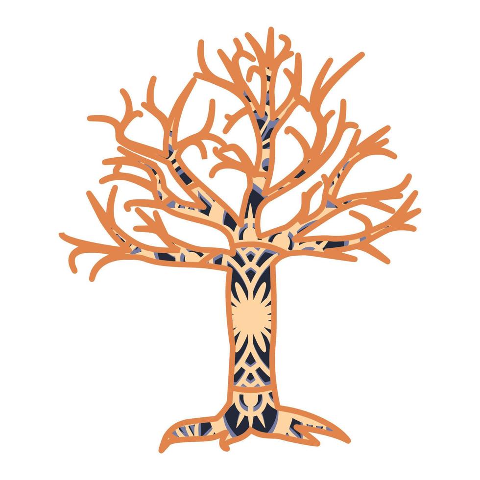 Tree Mandala Pattern Multilayers Laser Cut File vector