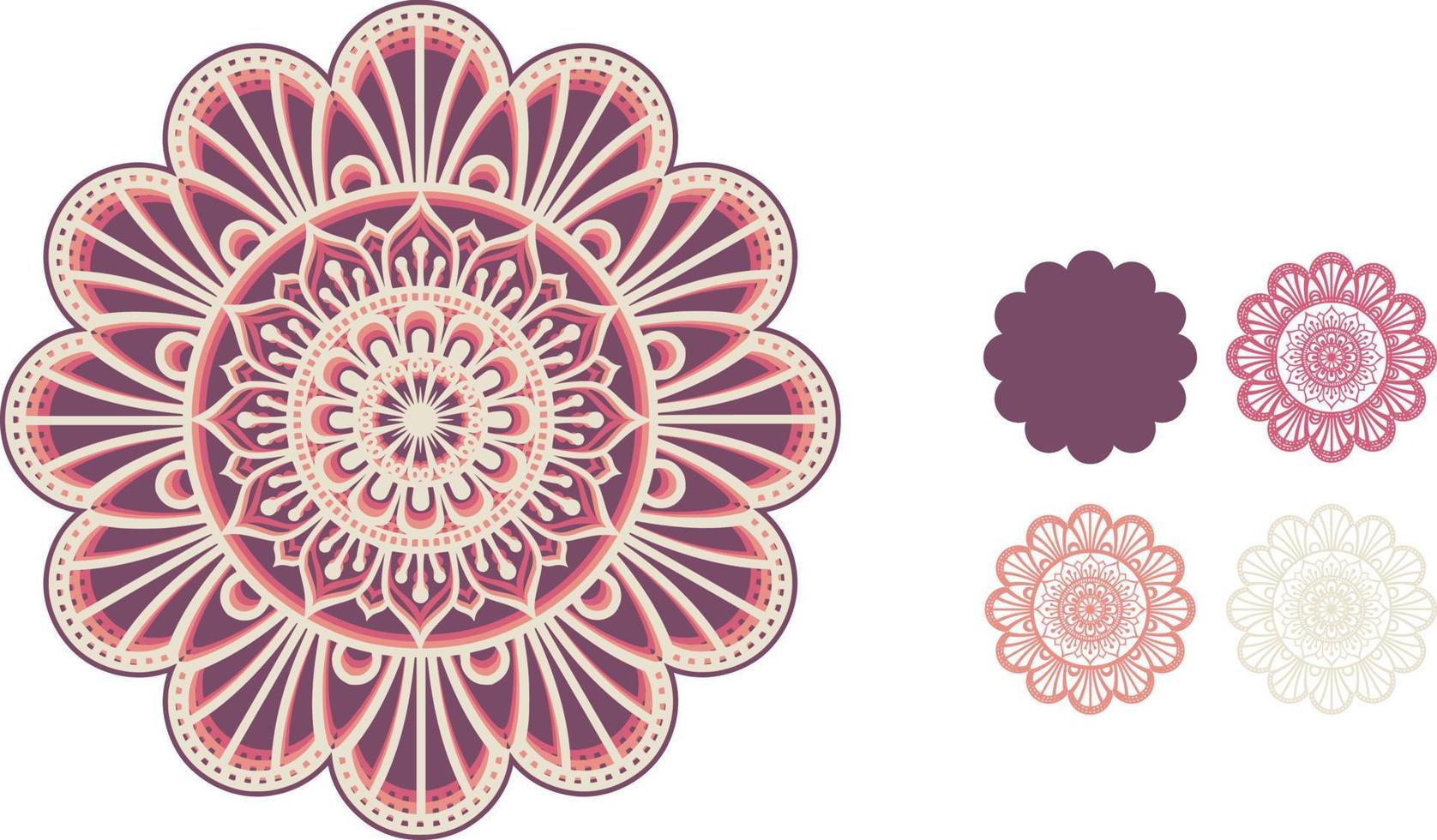 Mandala Laser Cut File Multilayer vector