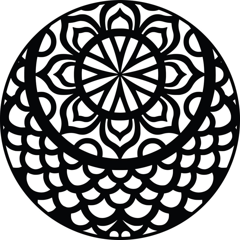 Mandala Print Background vector