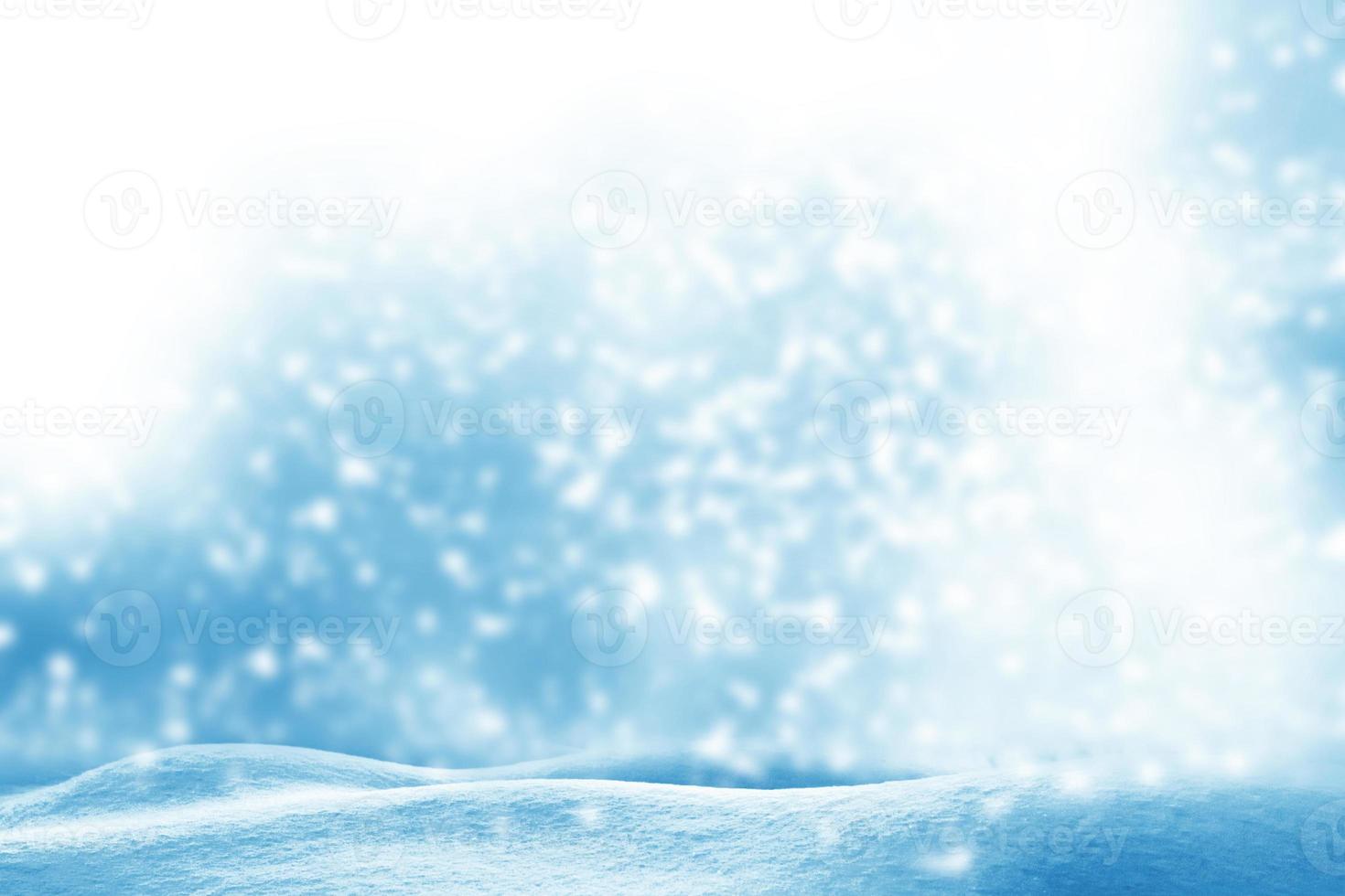 Christmas background. Falling snow. Winter natural landscape. photo