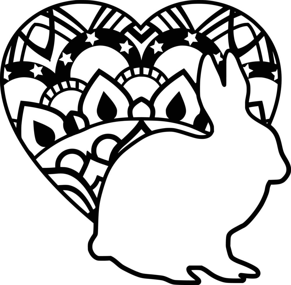 Animal Mandala Pattern Laser Cut FIle vector