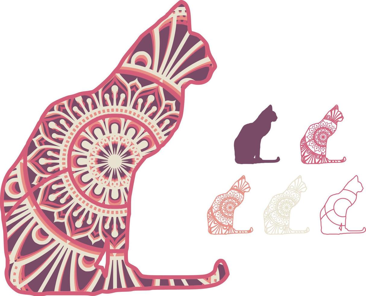 Mandala Laser Cut File Multilayer vector