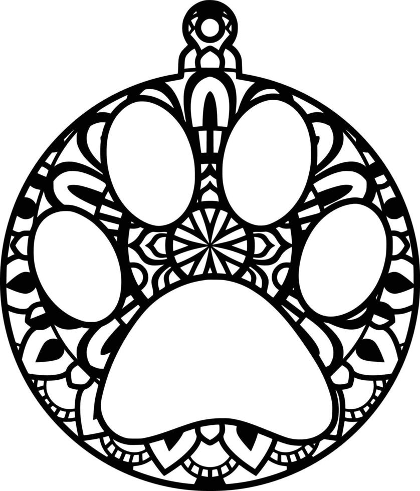 Mandala Print  Background vector