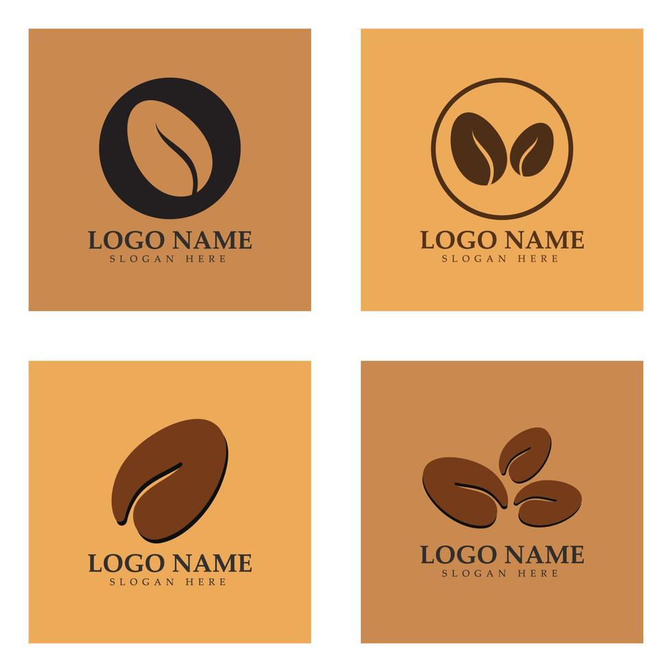 coffee bean icon vector