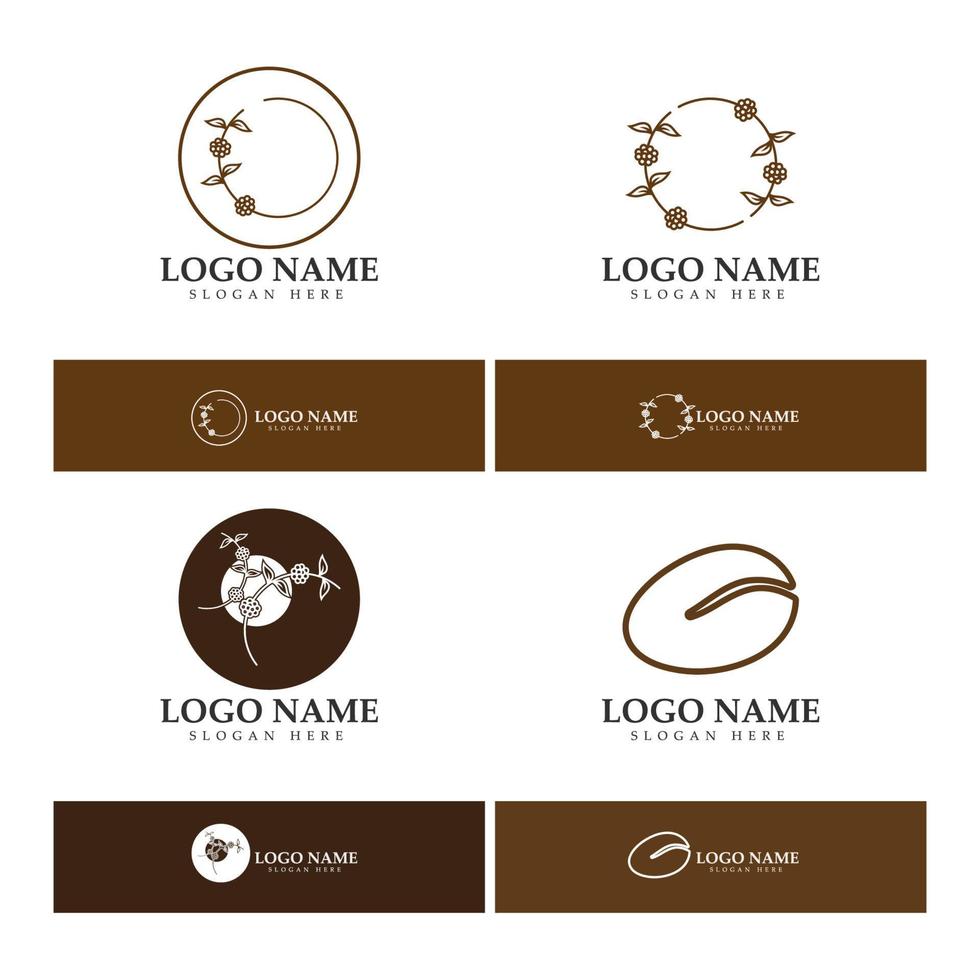 coffee bean icon vector