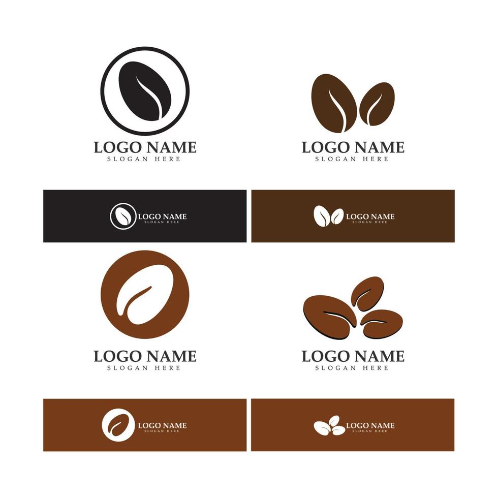 coffee bean icon vector