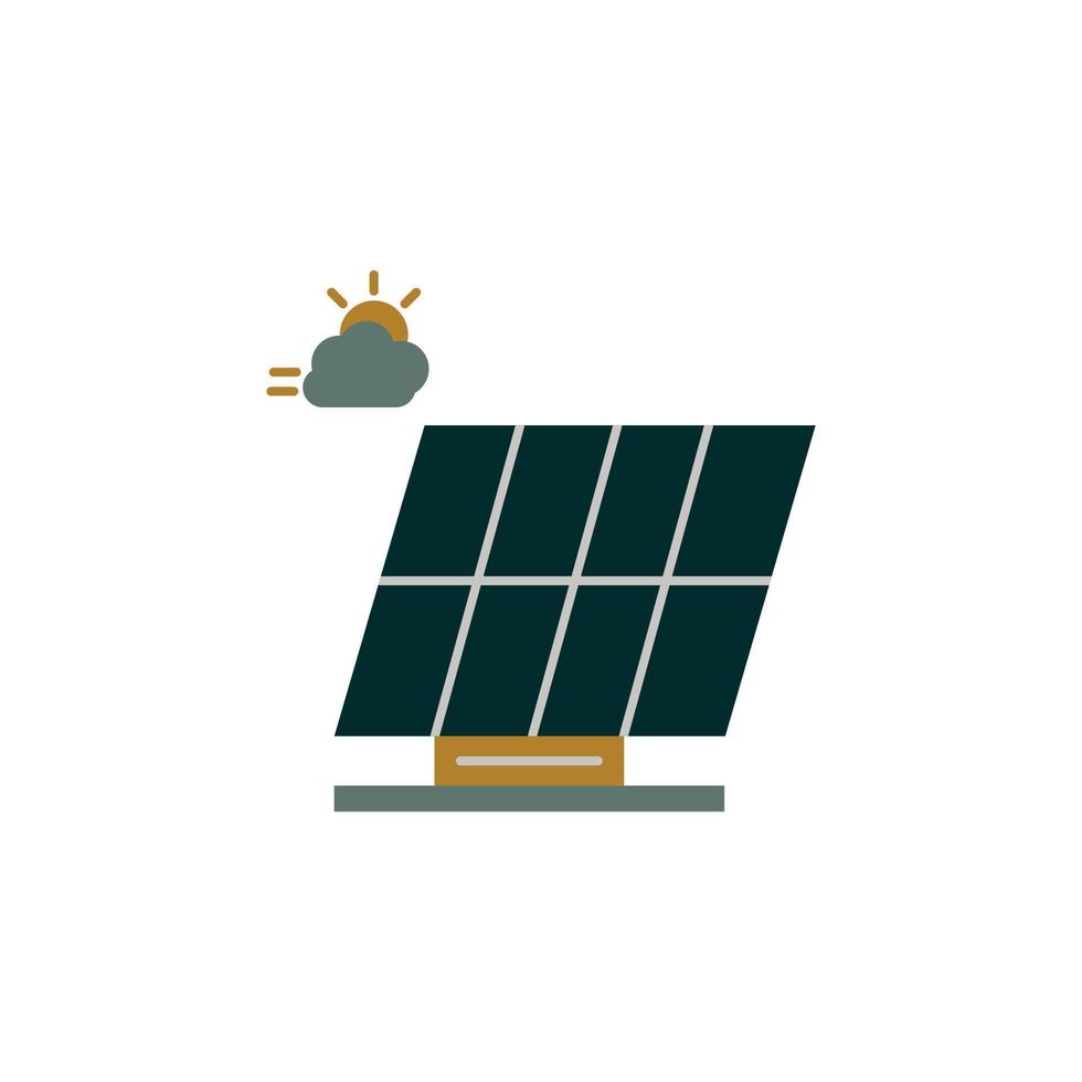 icono de panel solar perfecto para su aplicación, web o proyectos adicionales vector