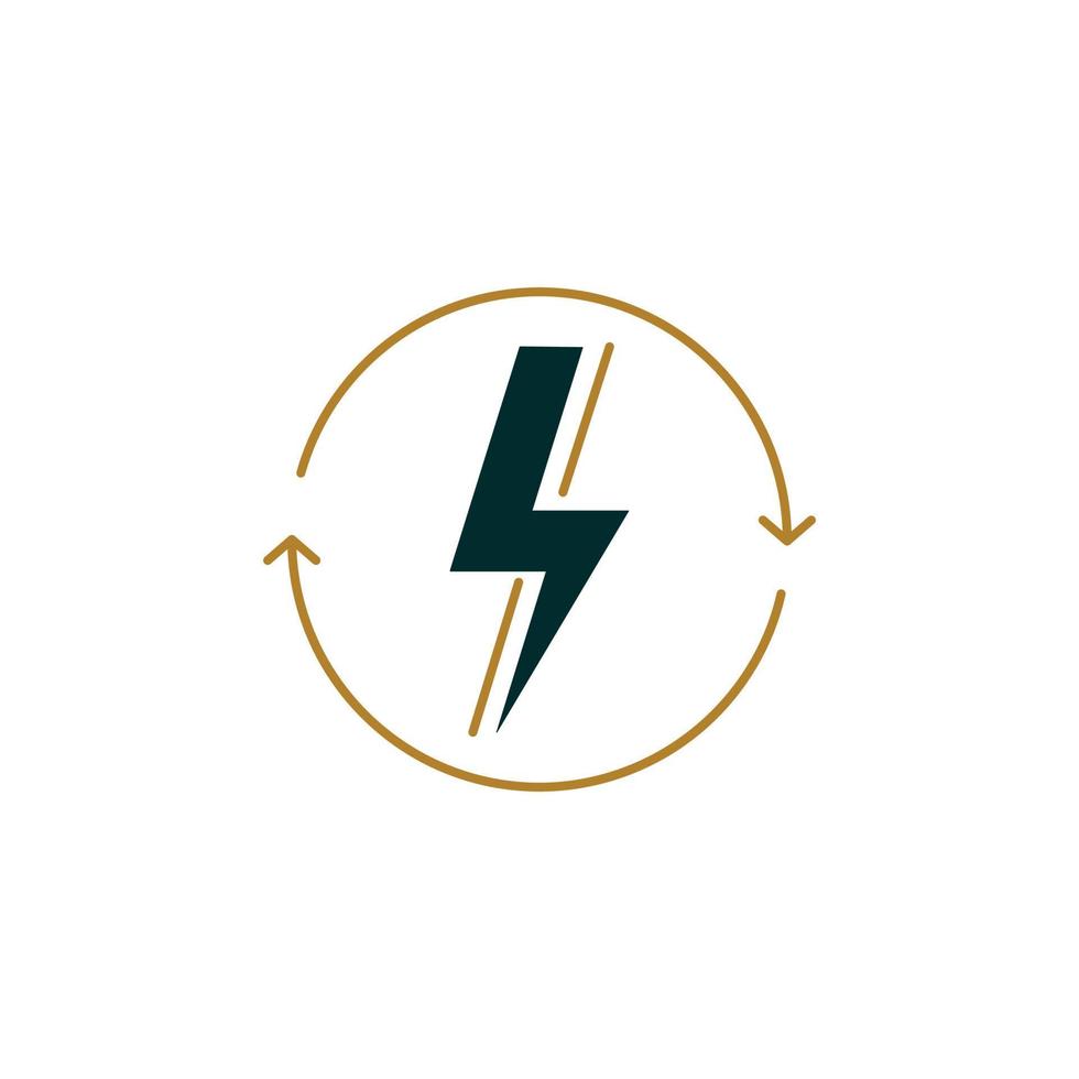 electric recycle icon perfect for your app, web or additional projects vector
