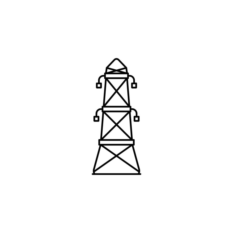 icono de torre eléctrica perfecto para su aplicación, web o proyectos adicionales vector