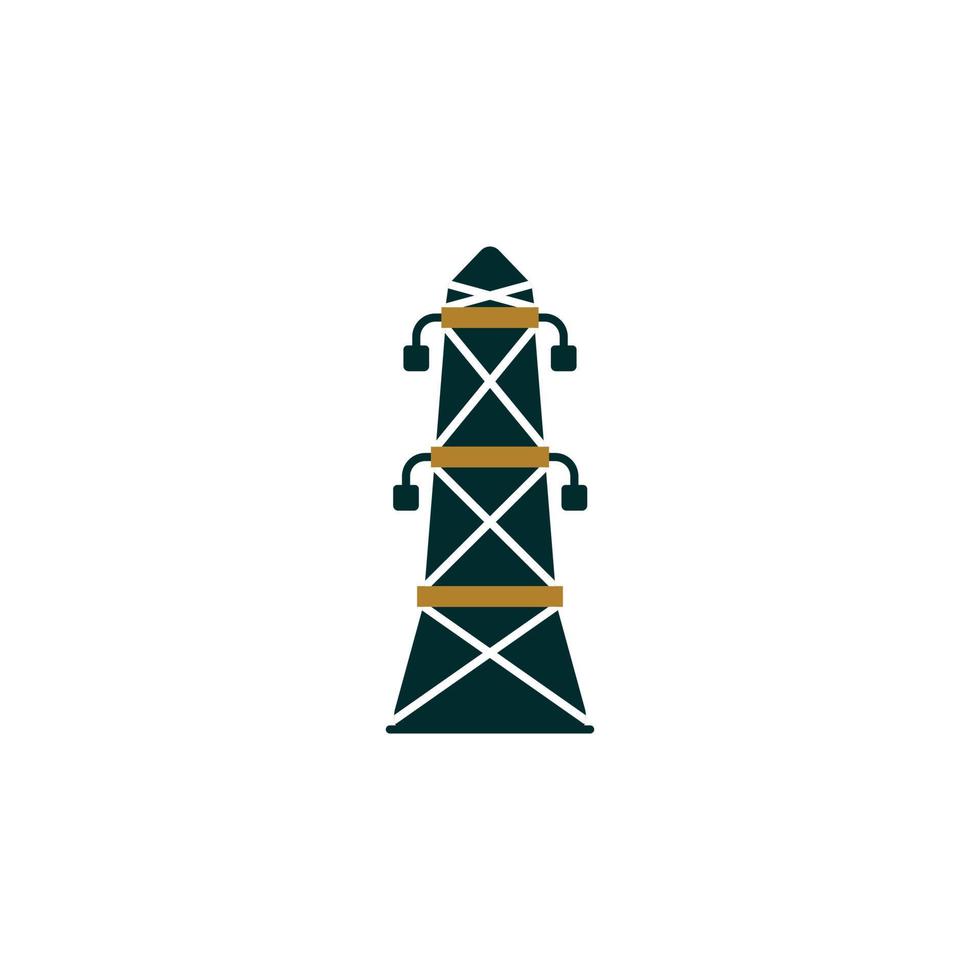 icono de torre eléctrica perfecto para su aplicación, web o proyectos adicionales vector