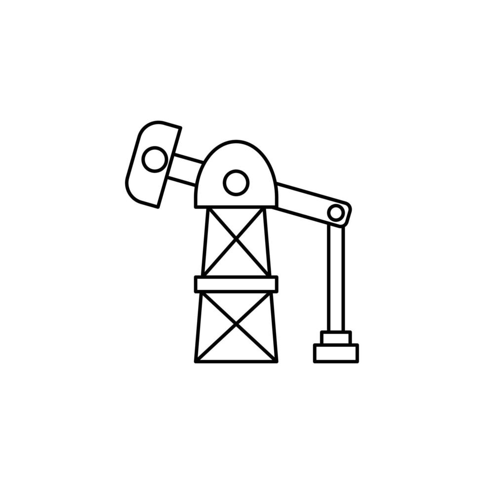 oil mine icon perfect for your app, web or additional projects vector